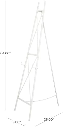 Deco 79 White Metal Adjustable Display Easel