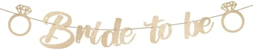Bride To Be Banner Wedding Decorations Pre-Strung