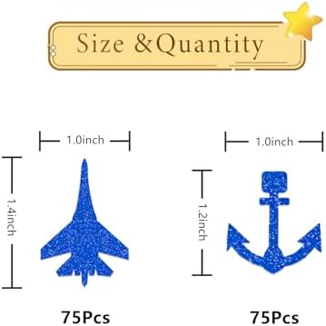 150Pcs Navy Party Decorations for Boys Men