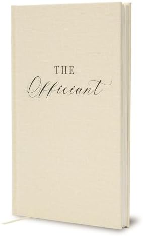 Wedding Officiant Book with Gold Trim and 32 Pages