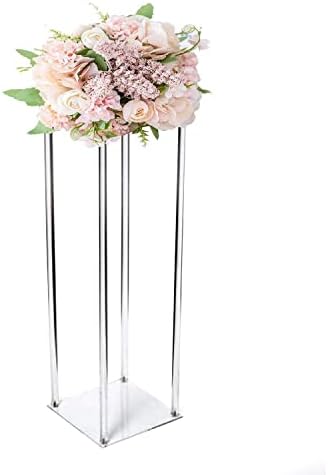 2 Pack 24 Inch Tall 8 Inch Diameter Acrylic Flower Stand