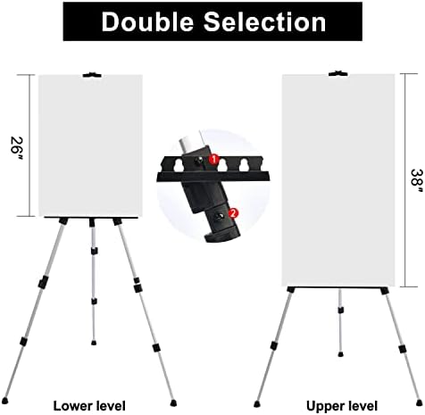 T-SIGN Portable Artist Easel Stand - Adjustable Height and Foldable