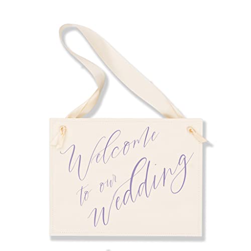 Welcome to Our Wedding Chair Sign - 11x85 Inch Custom Decor