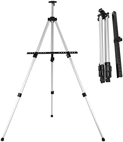 Portable Adjustable Aluminum Easel for Artists and Students