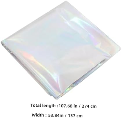 PRETYZOOM 2Pcs Iridescent Tablecloth Set for Birthday Parties