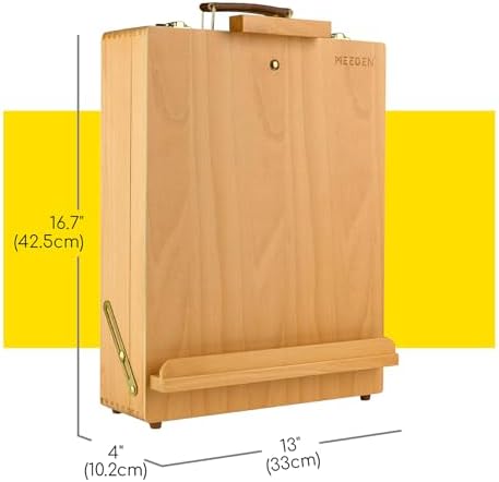 MEEDEN Extra Large Tabletop Easel with Storage Box