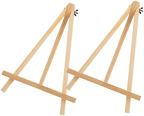 Housoutil 2pcs Wooden Drawing Easels for Boys and Girls