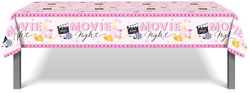 CC HOME Pink Popcorn Party Tablecloth 54x87 Inch