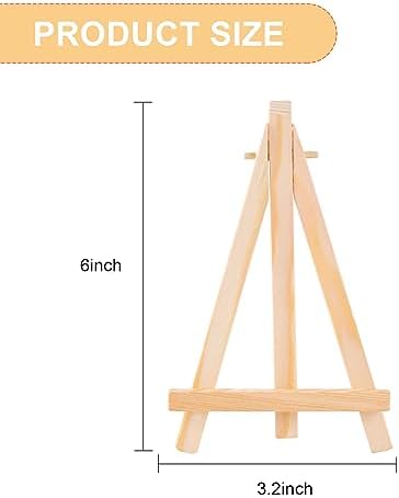 40 Pcs 6 Inches Mini Wood Easel for Art Crafts