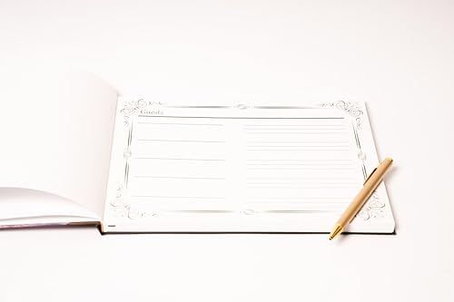 LIFETOO Ocean Sunset Funeral Guest Book with Pen