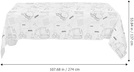 Angoily Birthday Graffiti Tablecloth for Kids and Adults