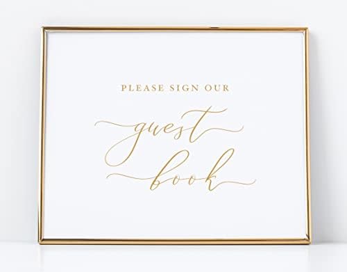 Please Sign Our Guestbook Sign for Wedding Ceremony and Reception