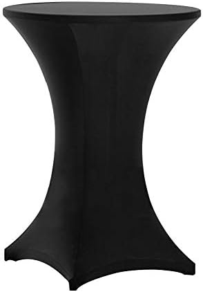 Tinas 6 Pack 30x42 Inch Highboy Spandex Table Covers Black