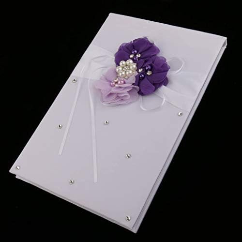Wedding Guest Book and Pen Set Purple