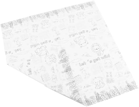 Happy Birthday Animal Themed Durable Paper Tablecloth for Parties