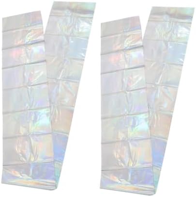 Iridescent Rainbow Tablecloth 2-Piece Set for Parties