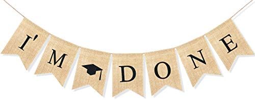 Uniwish I Am Done Banner Graduation 2025