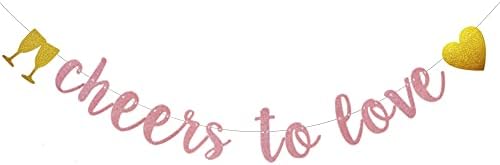 Rose Gold Glitter Banner Pre-Strung Party Decor