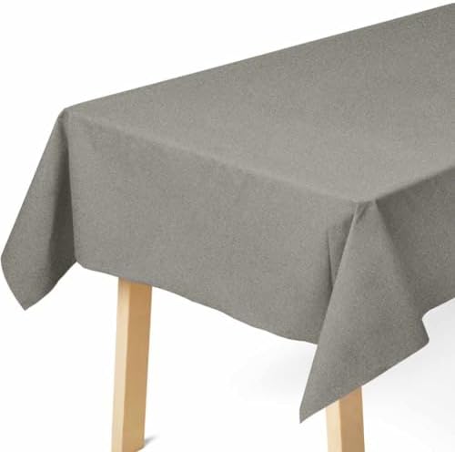 Fair Goods Airlaid 100 Paper Tablecloths 1 Pack Silver 70 X 48