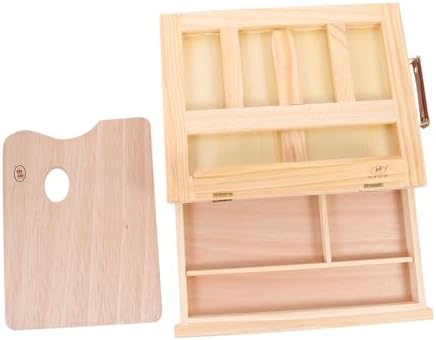 Portable Wooden Easel with Drawer for Art and Photos