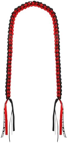 2025 Graduation Leis Red Black Double Braided Cord