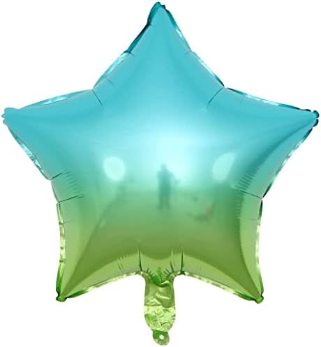 18 Inches Gradient Rose Star Shaped Foil Balloons 10pcs