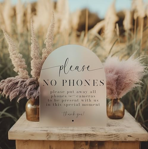 1801andco Unplugged Wedding Sign 8x10