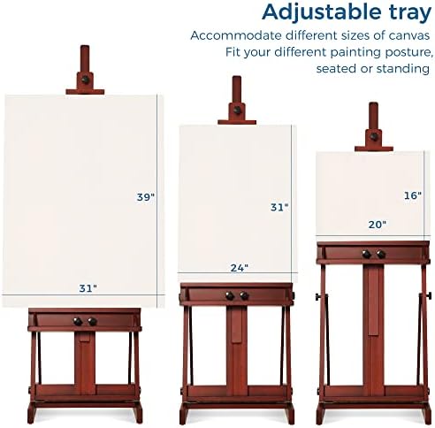 VISWIN Large Adjustable H-Frame Easel with Storage Tray 1