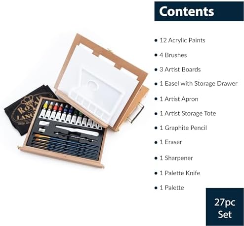 Royal Langnickel Acrylic Easel Art Set Portable