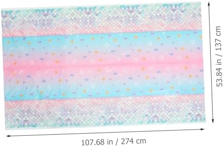 MAGICLULU Mermaid Themed Birthday Party Tablecloth for Boys and Girls