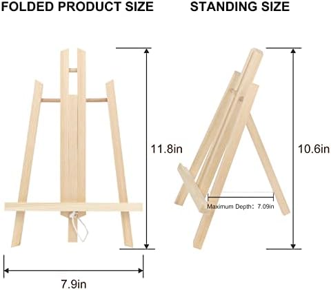 Kinlink 118 Inch Wood Easels Set of 12 Display and Painting Stand