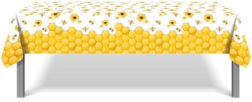 CC HOME Bees Party Tablecloth 54x87 Inch