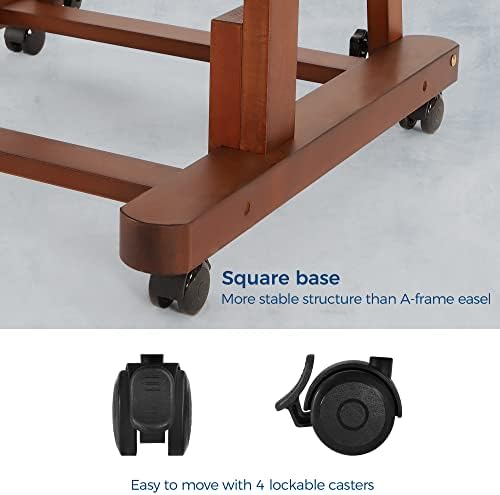 VISWIN Heavy-Duty H Frame Easel with Storage and 4 Wheels