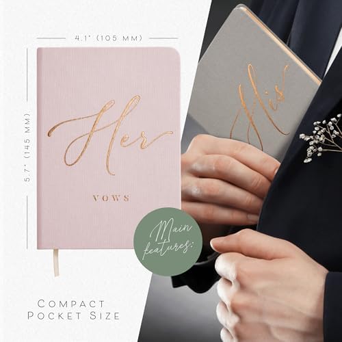 ARTESORI Vow Books His and Hers Blush Grey