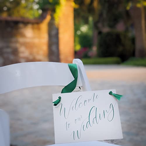 Welcome to Our Wedding Chair Sign - 11x85 Inch Custom Decor