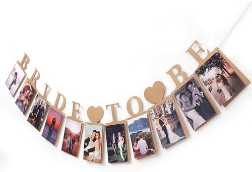 Bride To Be Photo Banner - Gold Decor