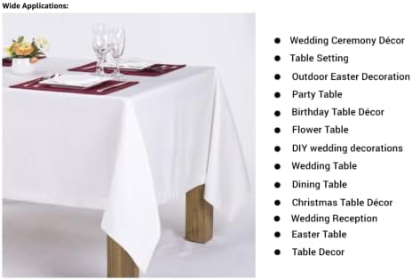 AK TRADING CO 60 x 102-Inch Rectangular Polyester Tablecloth - Charcoal