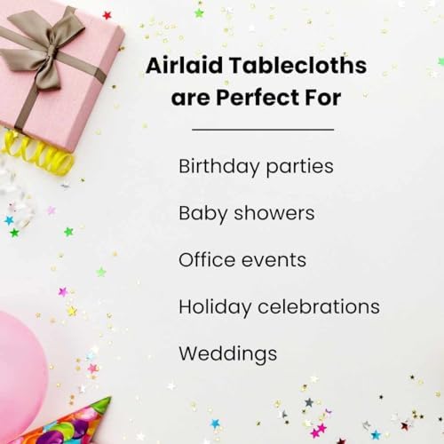 Fair Goods Airlaid 100 Paper Tablecloths 1 Pack Silver 70 X 48