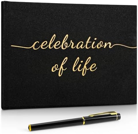 Celebration of Life Guest Book with Pen and Box