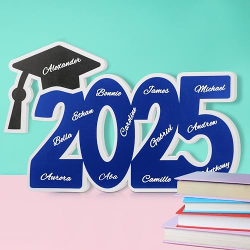 2025 Graduation Guest Book Sign Wood Board Party Decor