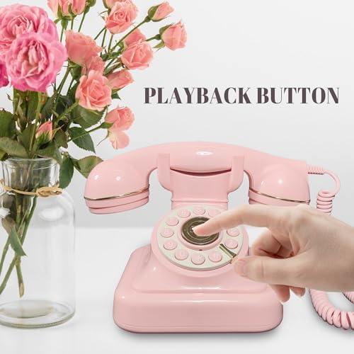 Pink Audio Guest Book Phone for Weddings