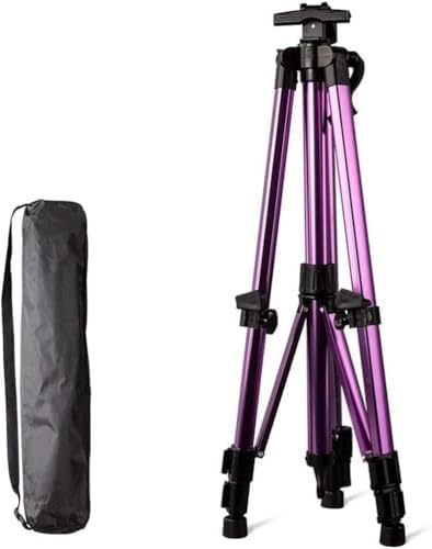 Aluminum Telescopic Easel for Painting Adjustable 54-162cm Lightweight Purple