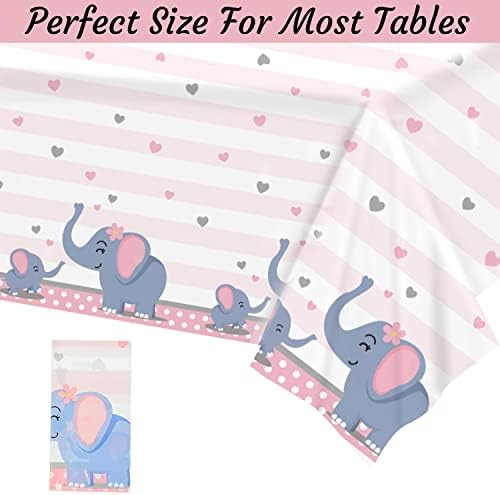 201 Pc Pink Elephant Baby Shower Decorations Set Serves 25