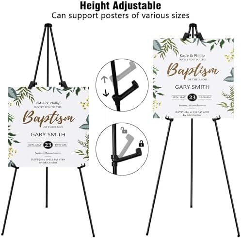 6 Pack Folding Easel Stand for Display and Sign