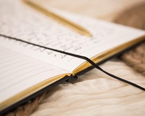 Modern Minimalist Black Gold Embossed Officiant Book