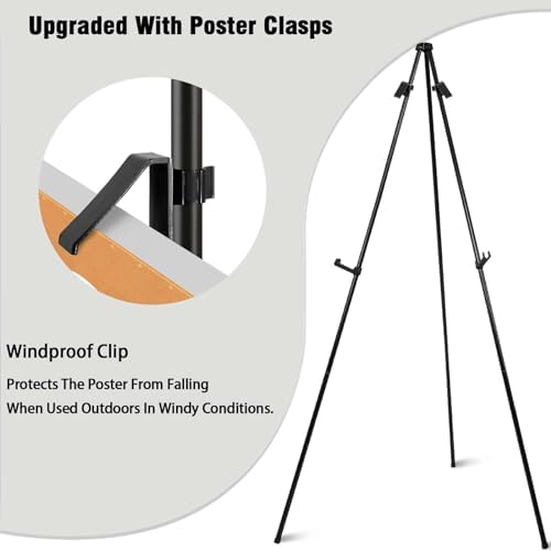 6 Pack Folding Easel Stand for Display and Sign