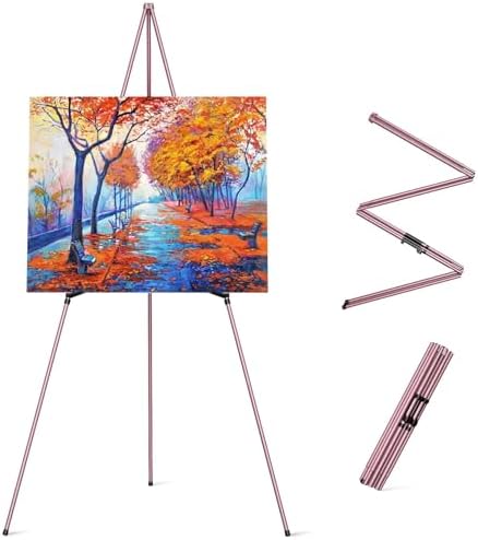 GUOSPIUS Adjustable Art Easel Stand for Painting and Display Purple
