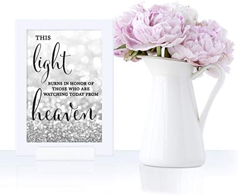 Andaz Press Framed Wedding Party Sign with Glitter 4x6 Inch