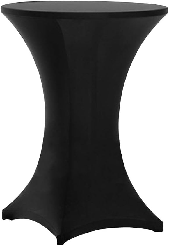 Tinas 6 Pack 30x42 Inch Highboy Spandex Table Covers Black