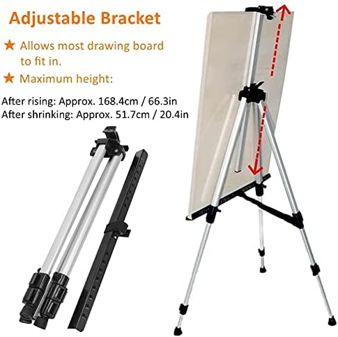 Portable Easel Metal Bracket with 5 Scraper